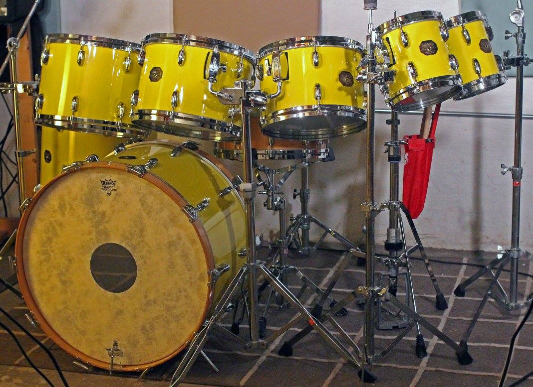 Gretsch Stopsign 7-Piece Drum Set Yellow