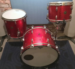Gretsch red sparkle Progressive Jazz drums
